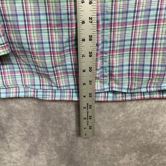 Ralph Lauren Button Down Shirt Mens XL Pastel Plaid L/S Casual Preppy - Picture 7 of 10